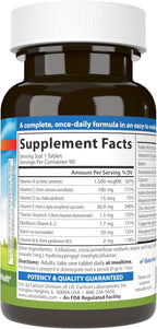 Carlson Labs Mini-Multi - Complejo Multivitamínico y Mineral, 90 Comprimidos