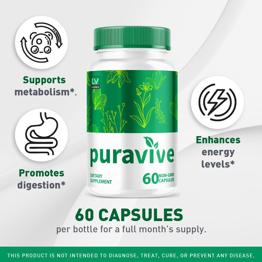 Puravive Cápsulas para Control de Peso (5 Paquetes, 300 Cápsulas)