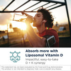 Liposomal D Supreme de Designs for Health - Vitamina D3 2500 UI + K1 y K2 (MK-4, MK-7) - Fórmula Liposomal - 100 Servicios (50 ml)