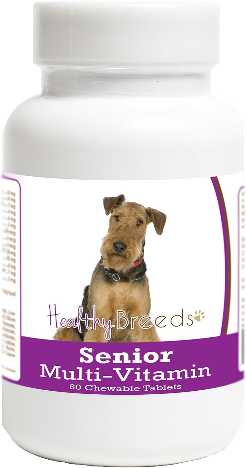 Healthy Breeds Airedale Terrier Senior Dog Multivitamin Tablets 60 Count