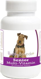 Healthy Breeds Airedale Terrier Senior Dog Multivitamin Tablets 60 Count
