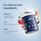 Man Matters Biotin Hair Gummies - Gummies de Biotina para el Cabello, Sabor Fresa, 120 uds