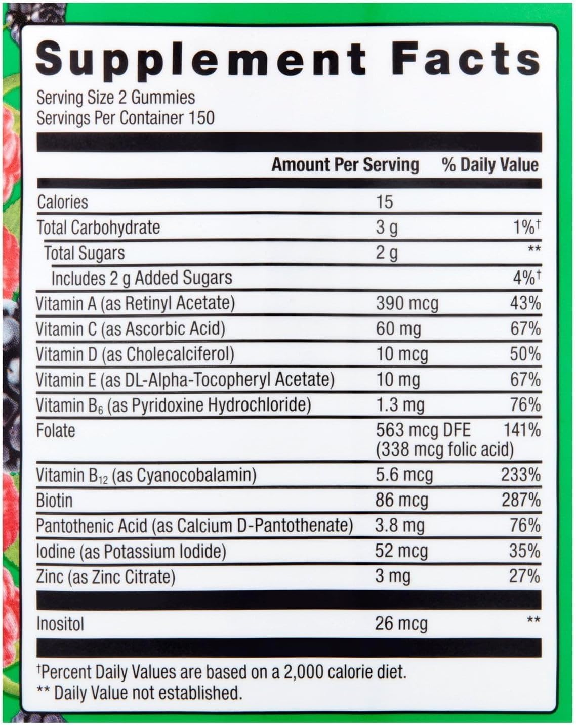 Equate Gominolas Multivitamínicas para la Salud General, Sabor Fruta Natural, 300 uds
