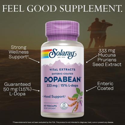 Solaray Dopabean - Mucuna Pruriens 333 mg con L-Dopa - 60 Cápsulas – Image 3