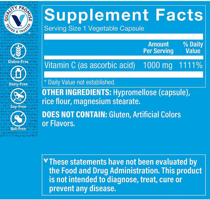 The Vitamin Shoppe Vitamina C 1000 mg, 300 Cápsulas – Image 2