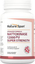 NATURESPAN Nattokinase 12.000 FU - 90 Cápsulas - Complemento Enzimático para Hombres y Mujeres