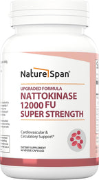 NATURESPAN Nattokinase 12.000 FU - 90 Cápsulas - Complemento Enzimático para Hombres y Mujeres