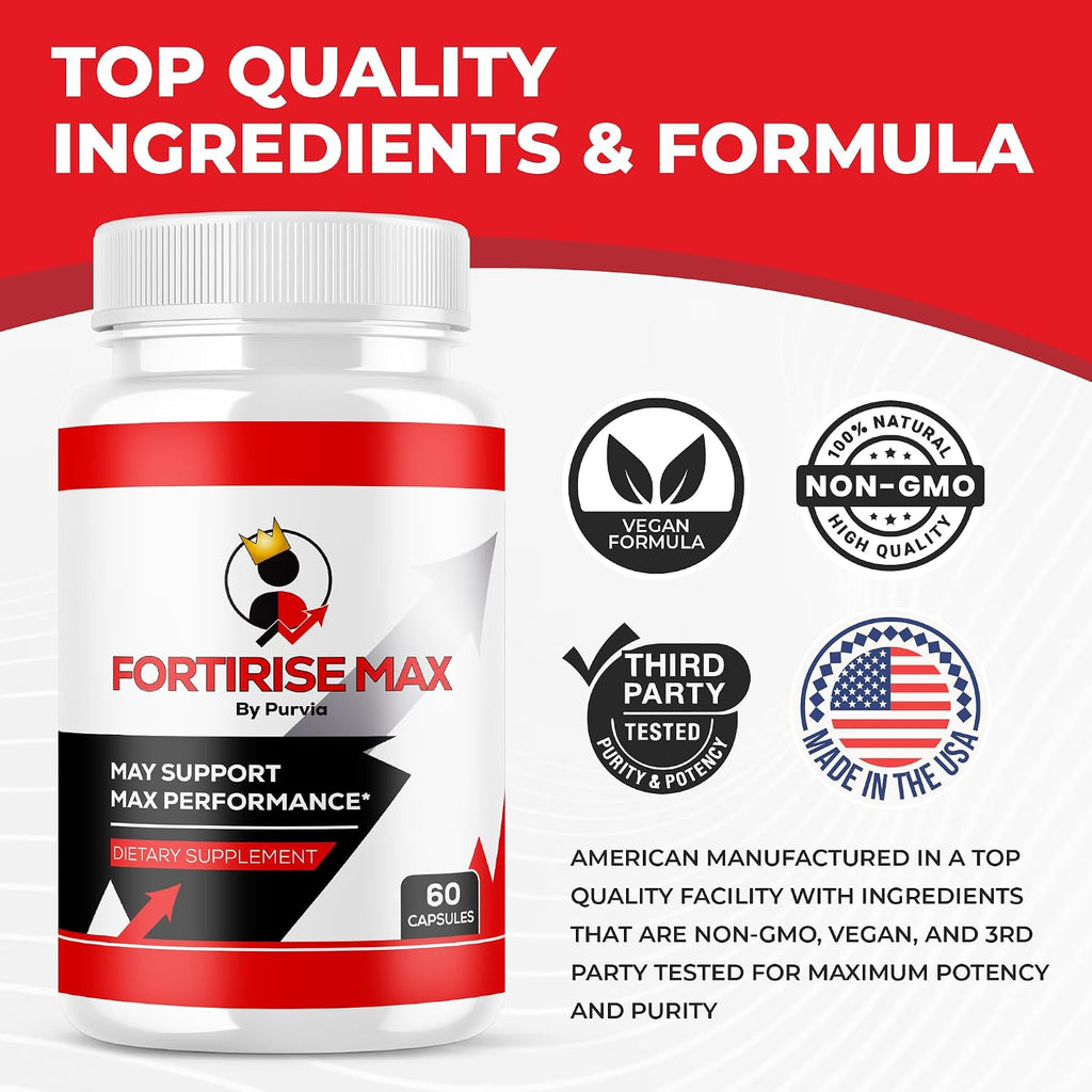 Fortirise Max - Fórmula de Máxima Potencia para Apoyo General al Bienestar, 60 Cápsulas