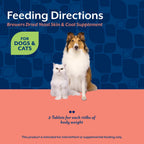 NaturVet Levadura de Cerveza con Vitaminas para Perros y Gatos - 1000 Comprimidos Masticables
