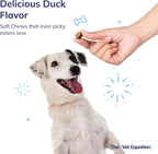 The Vet Equation Probióticos y Prebióticos para Perros – Masticables Digestivos – Sabor Pato Natural – 90 Unidades