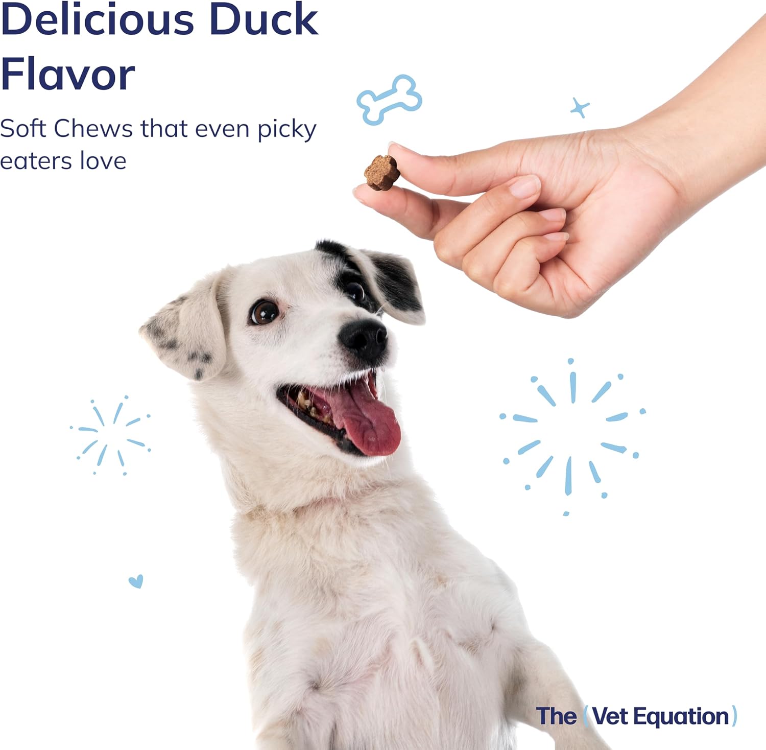 The Vet Equation Probióticos y Prebióticos para Perros – Masticables Digestivos – Sabor Pato Natural – 90 Unidades
