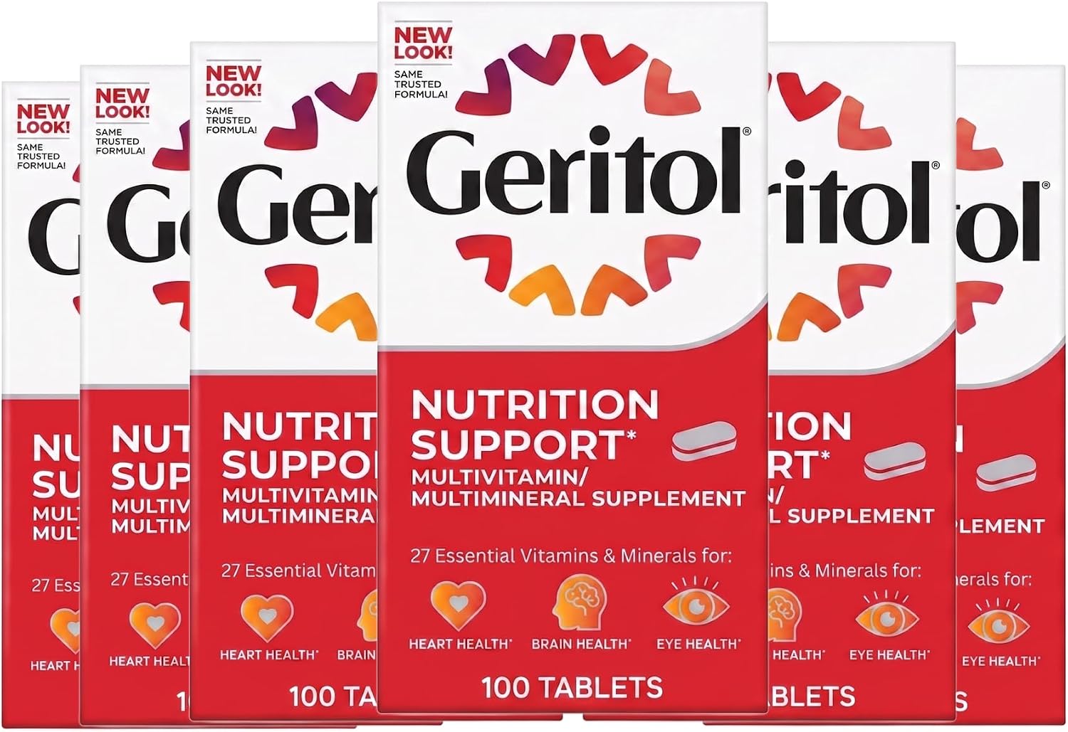 Geritol Complete Tabletas 100 Tabletas (Paquete de 6)