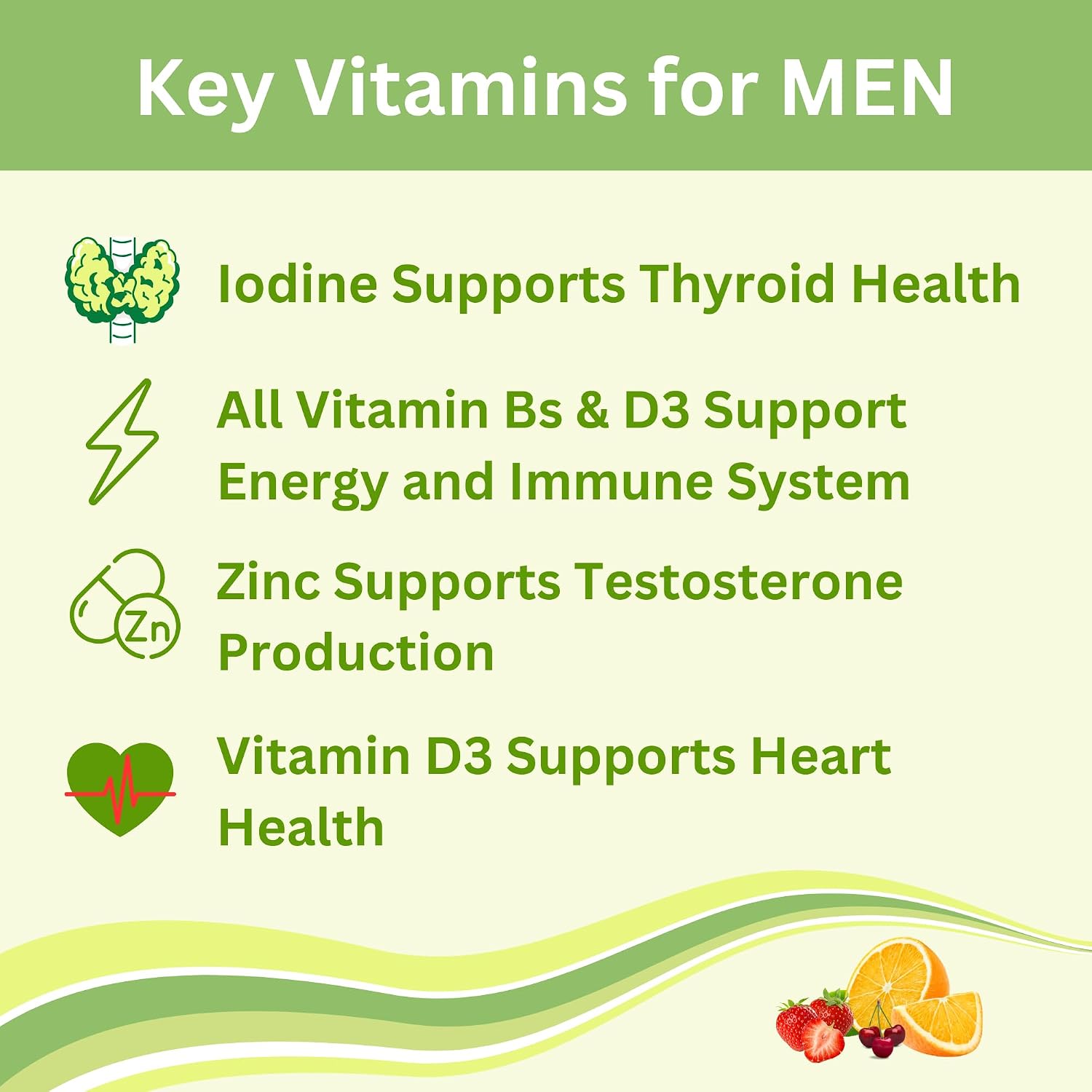 Greenfield Nutritions Gominolas Multivitamínicas Halal para Adultos - Sin Gelatina con Vitamina D3, B6, B12, Zinc y C - 90 Gominolas