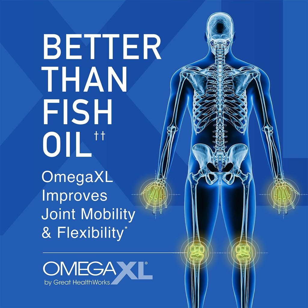 OmegaXL Joint Support, 60 Cápsulas + MemoryXL, 30 Sticks Sabor Arándano Limón
