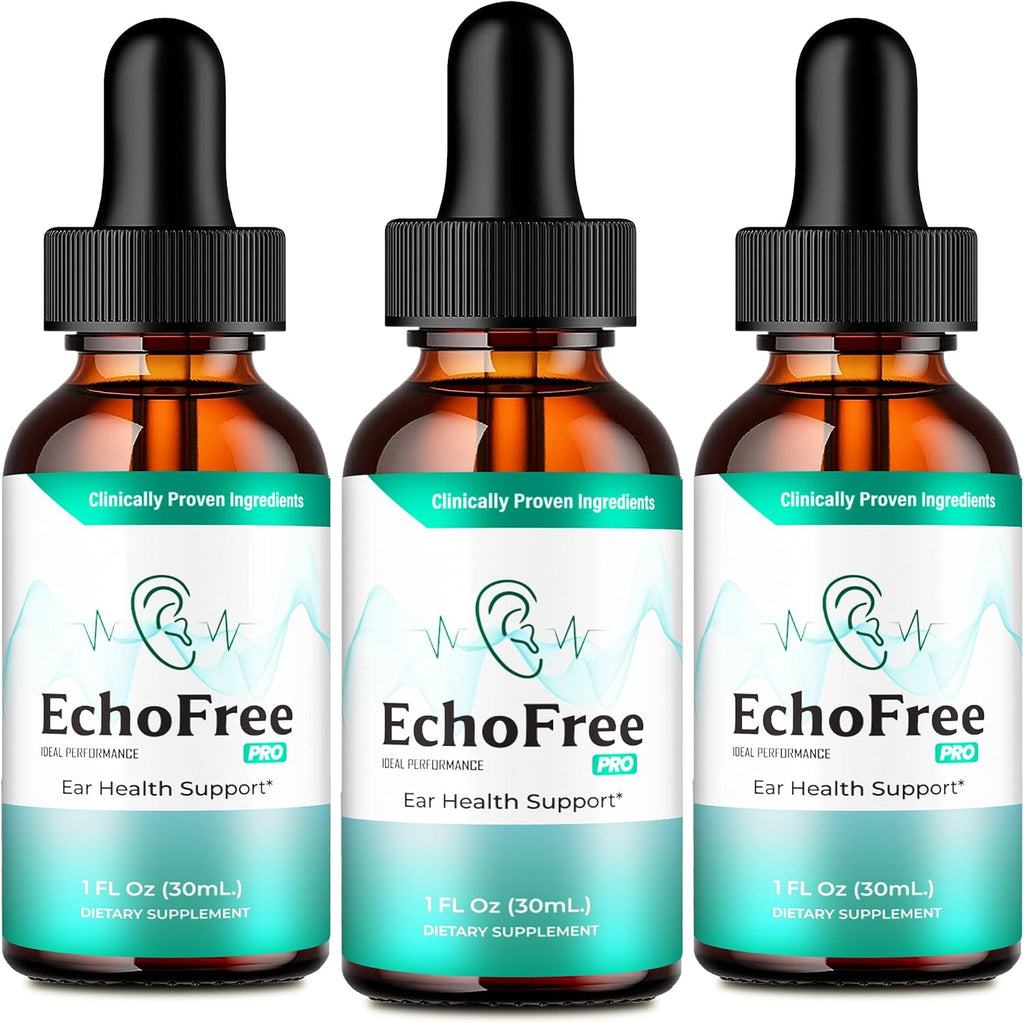 Echo Free Tinnitus Drops - Complemento Alimenticio en Gotas (3 Envases)