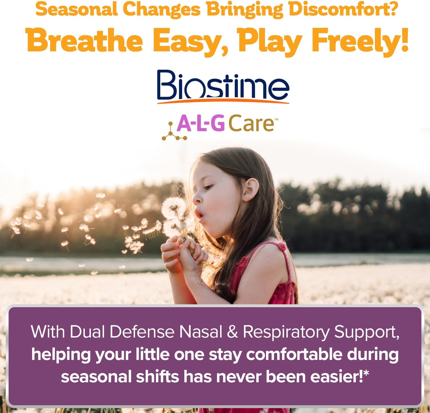 Biostime Baby & Kids Dual Defense – Probióticos y Prebióticos para el Apoyo Respiratorio e Inmunitario | 28 Sobres