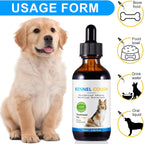 Tratamiento para la Tos en Perros - Gotas para la Tos de las Perreras, 100% Natural, Suplemento para la Tos y Alivio de Alergias, Gotas Herbales para Todas las Razas y Tamaños