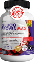 Gluco Proven Max, Suplemento de Bienestar Diario con Vitaminas y Minerales, 60 Cápsulas