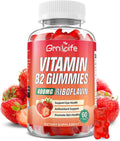 GrnLife Gominolas de Vitamina B2 400 mg con Magnesio, Sabor Fresa, 60 Unidades