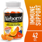 Airborne Vitamin C 750 mg Gummies de Naranja, 126 Gominolas (3 Envases)