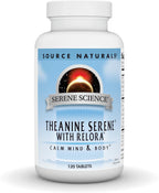Source Naturals Theanine Serene con Relora, Calma Mente y Cuerpo - 120 Comprimidos