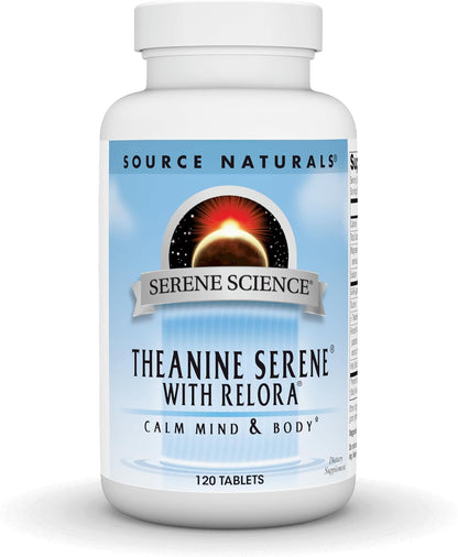 Source Naturals Theanine Serene with Relora, – Calmar la mente: La L-teanina favorece la relajación y ayuda a – Image 1