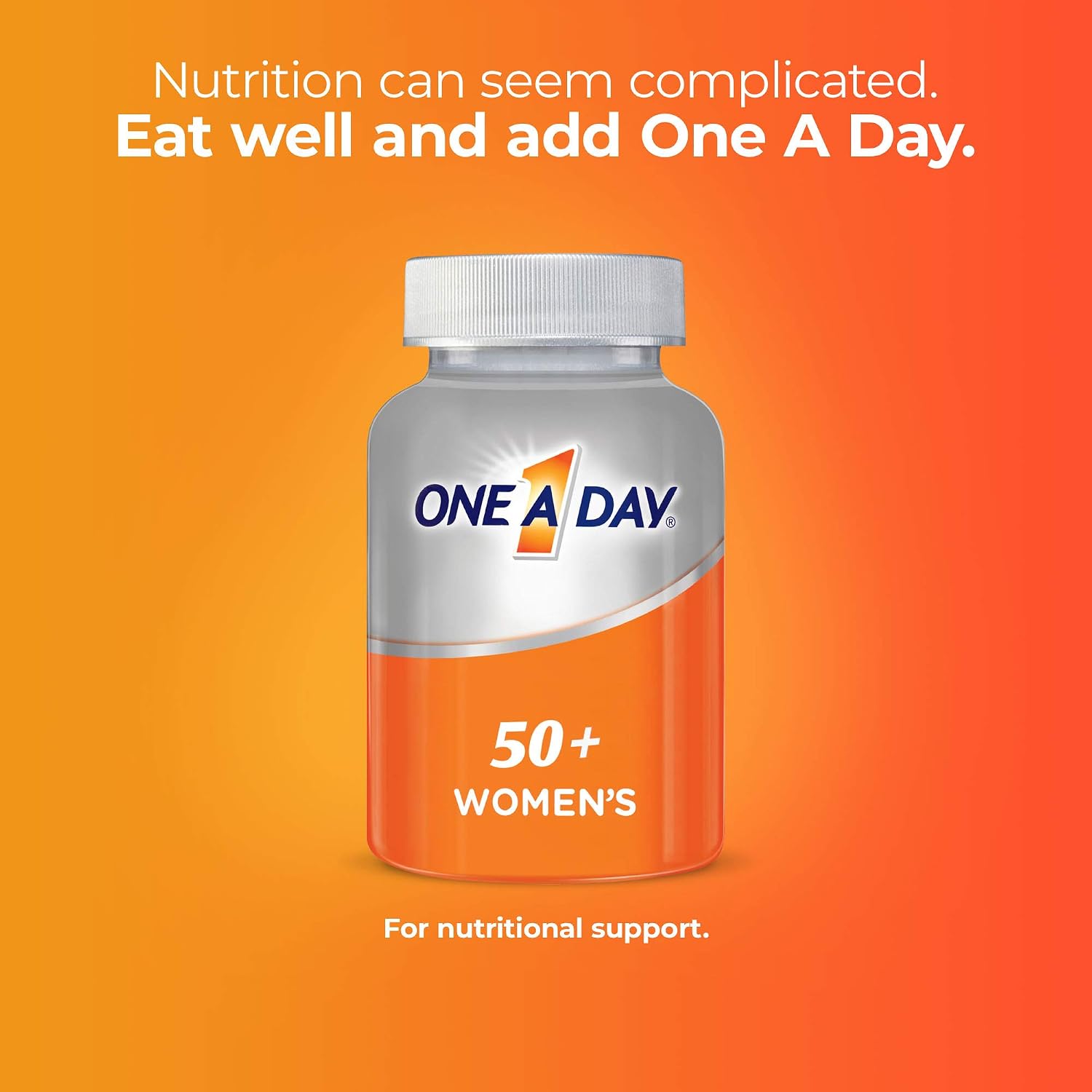 One A Day Mujeres 50+ Multivitamínico, 175 comprimidos
