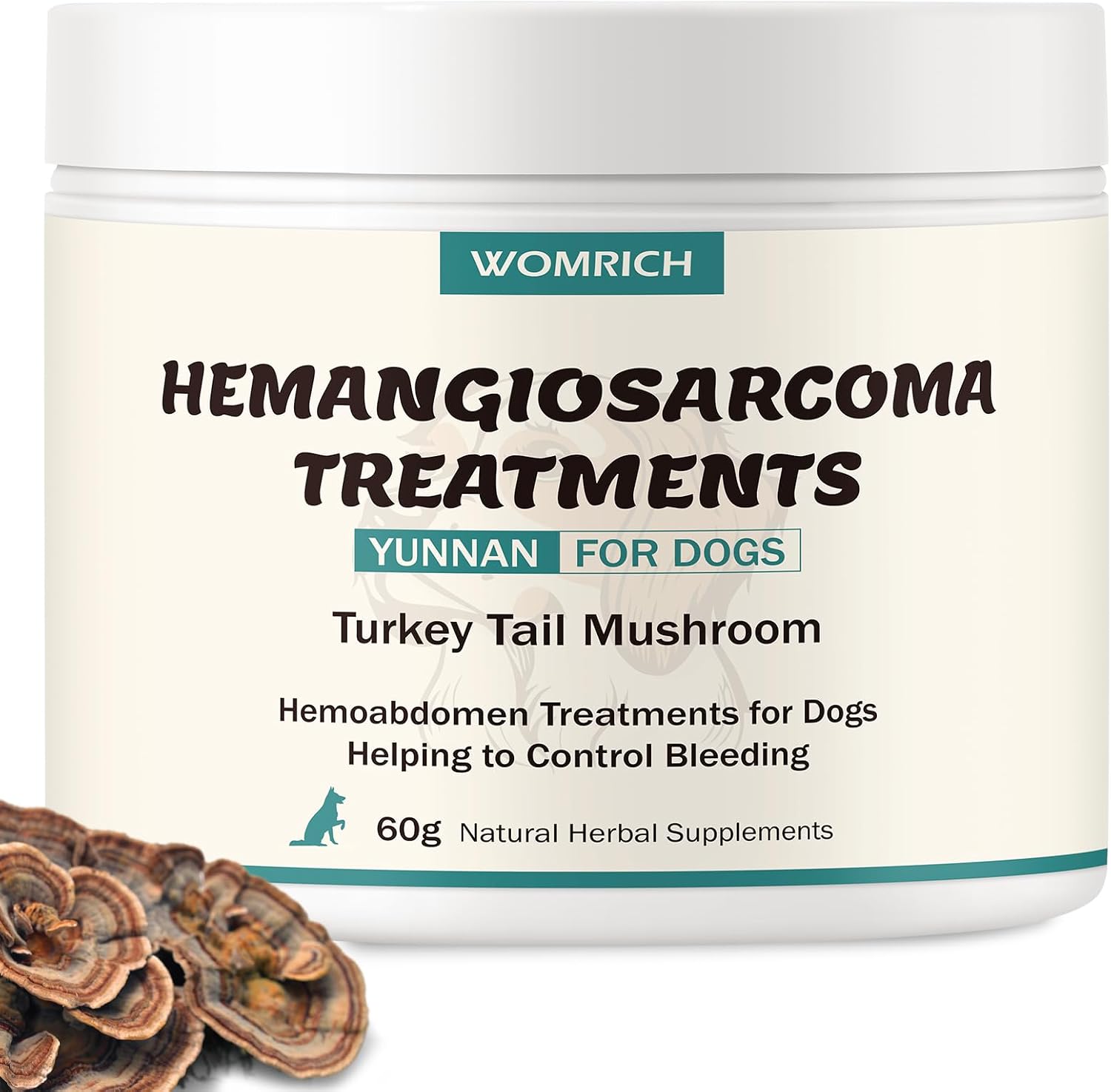 Blood Support para Perros - Yunnan Sanqi, Ajuga y Hongo Cola de Pavo, 60g