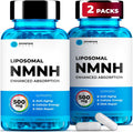 Liposomal NMNH (Dihidronicotinamida Mononucleótido) 500mg - 60 Cápsulas (2 Envases) - Alternativa a NR - Suplemento NAD+ Antienvejecimiento