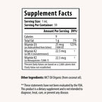 Drop Vitamina D3 + K2 Gotas Líquidas, 1000 UI D3 Vegana de Liquen, 45 mcg K2 (MK-4 y MK-7), con Aceite de Coco MCT Orgánico, 59 Dosis, 60 ml