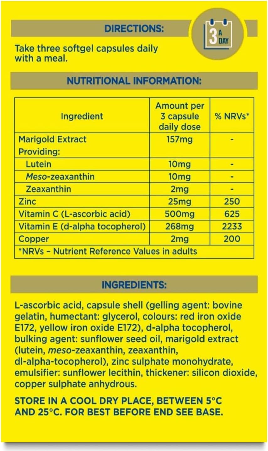 MacuShield Gold Food Supplement - 90 Capsules