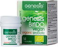 Genesis Bifido Bio Probiótico Vegano con Lactobacillus y Bifidobacterium, 250 mg, 14 cápsulas