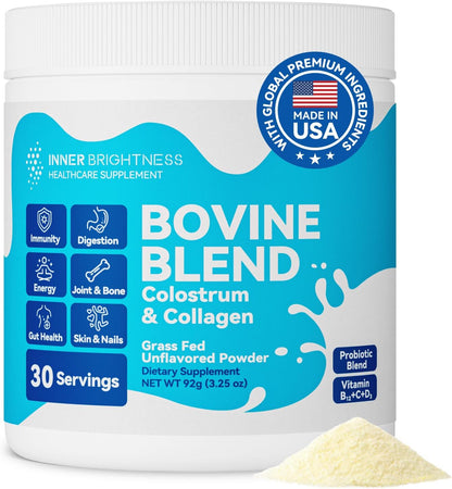 Calostro Bovino y Colágeno en Polvo – Inner Brightness – Sin Sabor, 30 Dosis – Image 1