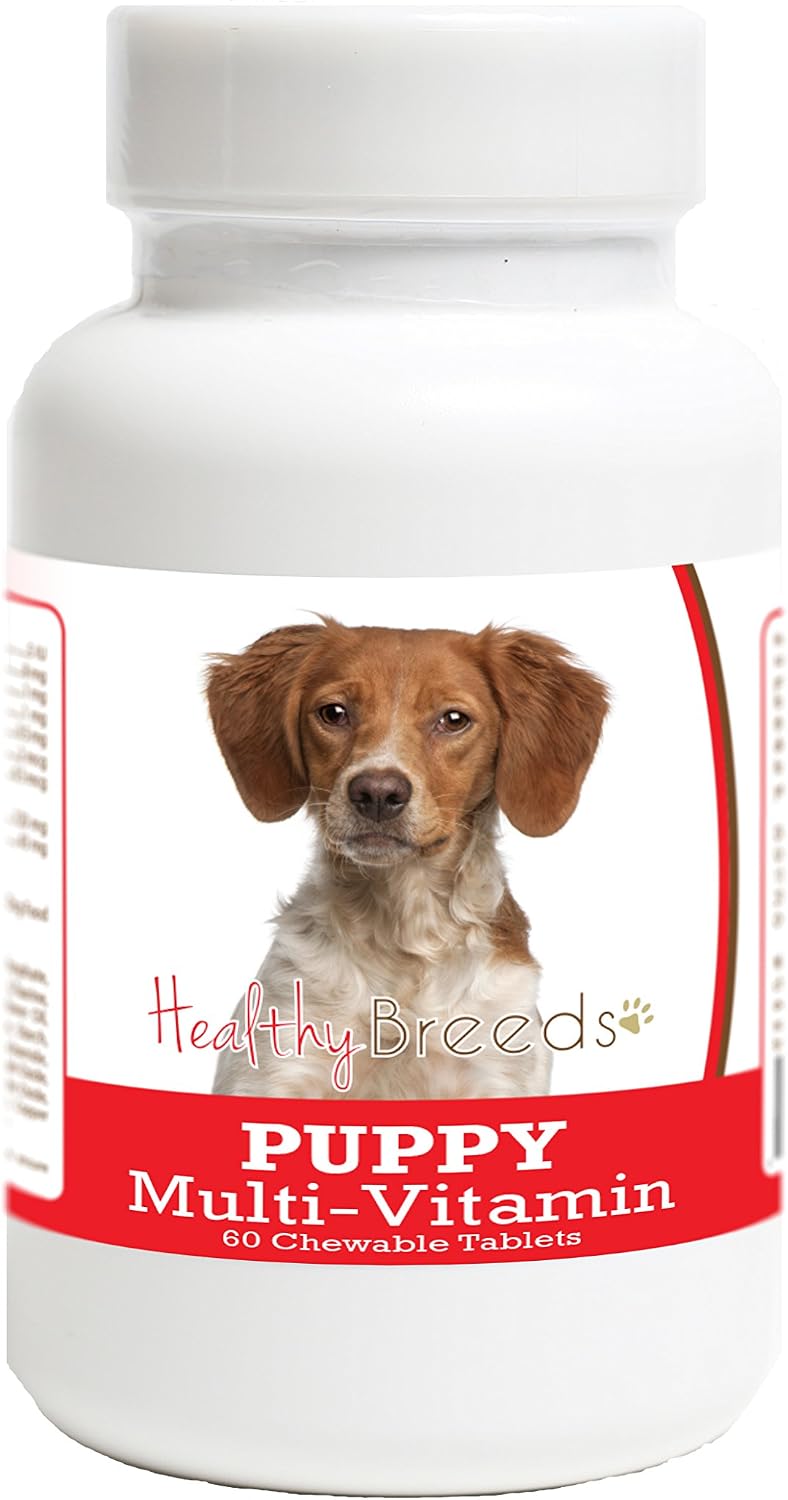 Healthy Breeds Comprimidos Multivitamínicos para Cachorros Brittany - 60 unidades