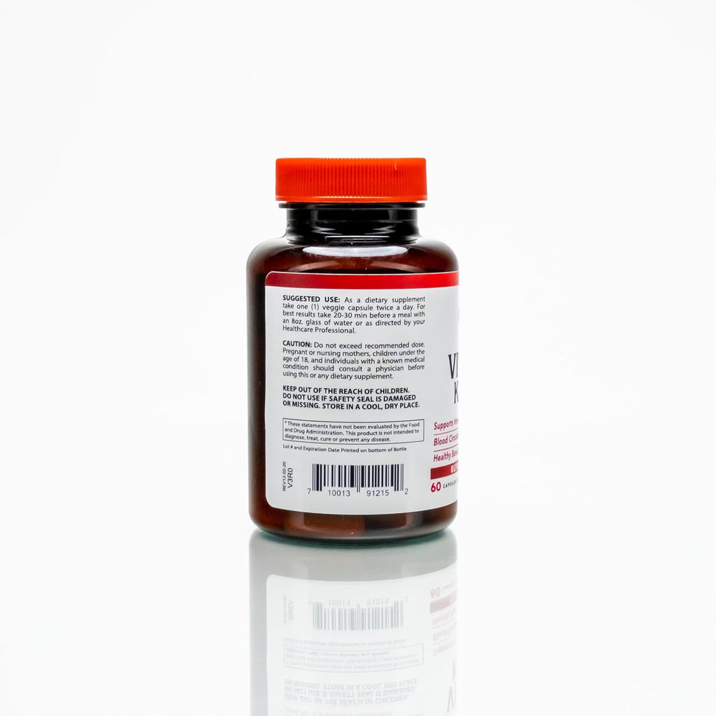 Olympian Labs Vitamina K2 + D3, 60 Cápsulas Veganas