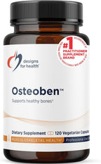 Designs for Health Osteoben - Bone Support Formula with Soy-Free Genistein Complex - Bone Vitamin Supplement with Vitamin D, K, Zinc, Calcium, and Magnesium (120 Capsules)