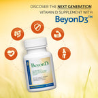 Dr. Whitaker's BeyonD3 - Vitamina D3 5000 UI con K2, Magnesio, Zinc y Boro - 30 Cápsulas
