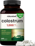 NatureBell Calostro Bovino 1000mg por Dosis, 240 Cápsulas | 40% IgG - Sin OGM