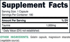 Bucked Up Taurine (1000 mg) - 180 Cápsulas