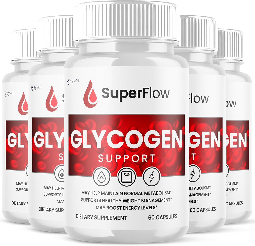 Super Flow Glycogen Support – Pack de 5 (300 Cápsulas)