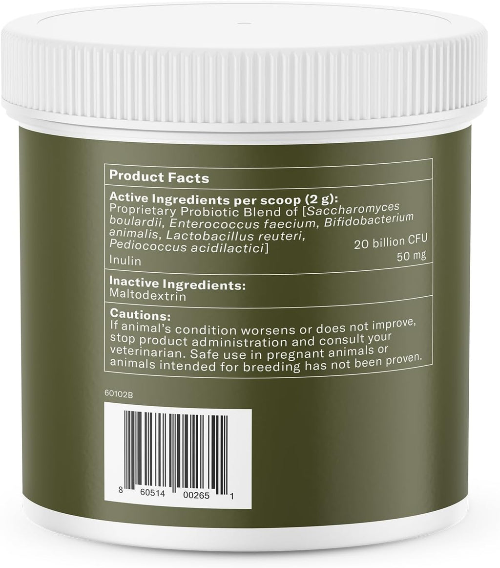Nom Nom Probiótico Digestivo para Perros con Prebióticos y Saccharomyces boulardii - Polvo para la Salud Gastrointestinal