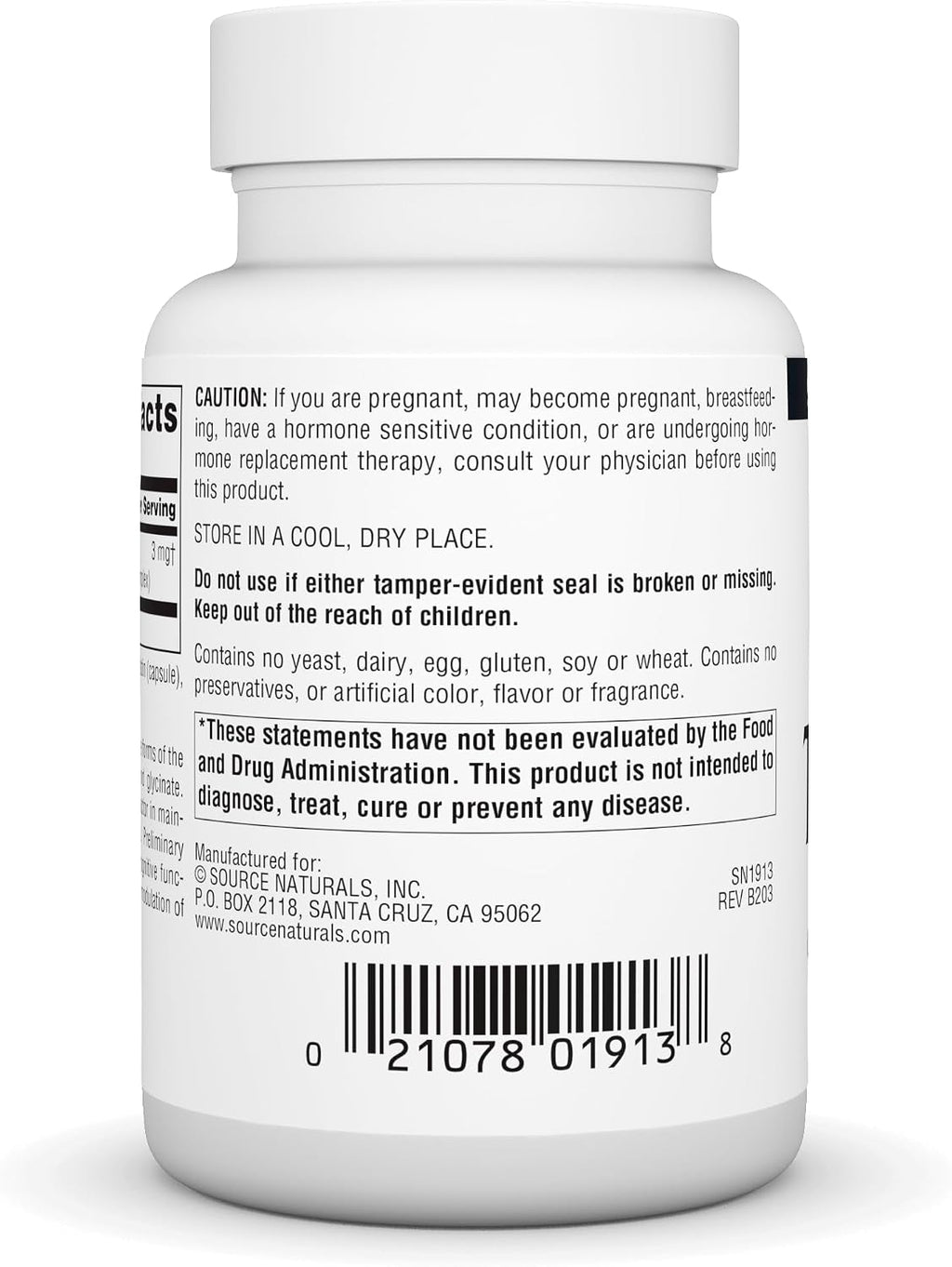 Source Naturals Triple Boro - 3 mg, 100 Cápsulas