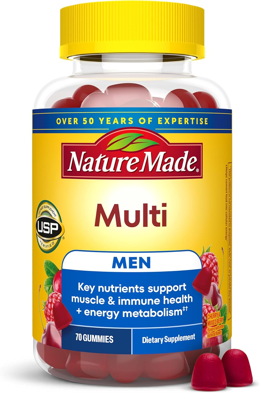 Nature Made Multi for Him - Multivitaminas en gominolas para hombres, 70 unidades