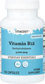 Vitacost Vitamina B12, 5000 mcg, 100 Cápsulas