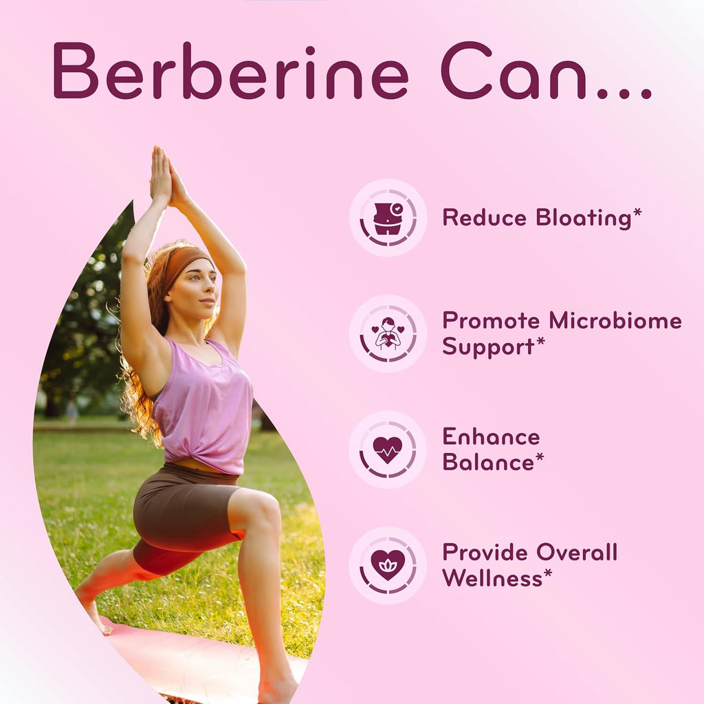 Clear Formulas Berberine Supplement 500mg - Lab Tested Berberine 500mg Value Size - Vegan Non-GMO Made in the US & Gluten Free (6 Months Supply)