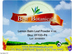 Bálsamo de Limón en Polvo (Melisa en Polvo) - Best Botanicals, 4 oz