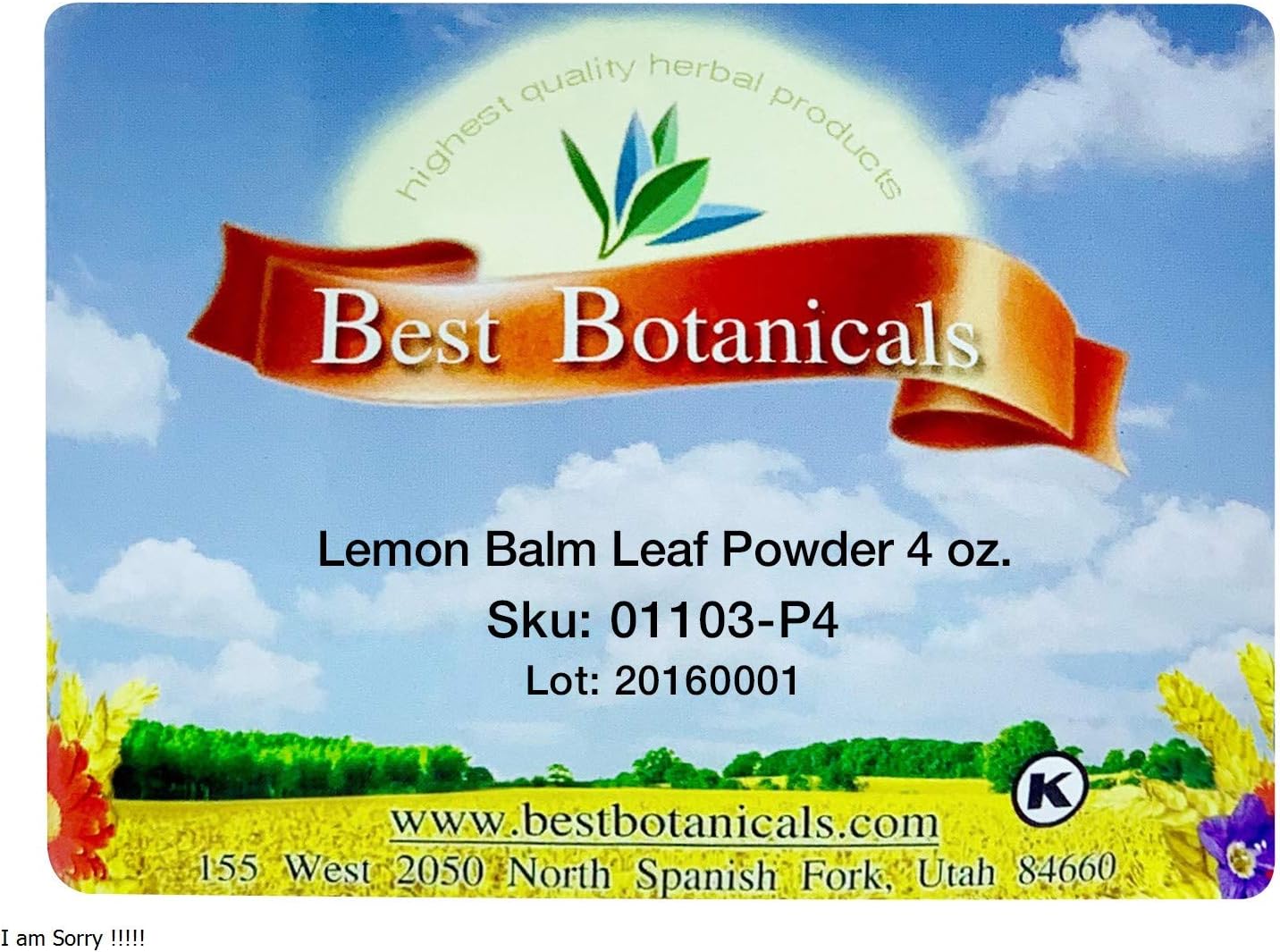 Bálsamo de Limón en Polvo (Melisa en Polvo) - Best Botanicals, 4 oz
