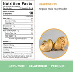 Sprout Living Maca Orgánica Gelatinizada en Polvo, Superalimento, Adaptógeno, 454 g