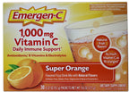 Emergen-C Vitamin C Flavored Fizzy Drink Mix Packets, Super Orange 30 ea ( Pack of 4)