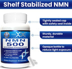 Genex Formulas NMN 500mg – 99% Pureza, 60 Cápsulas, para Niveles de NAD+ y Envejecimiento Saludable